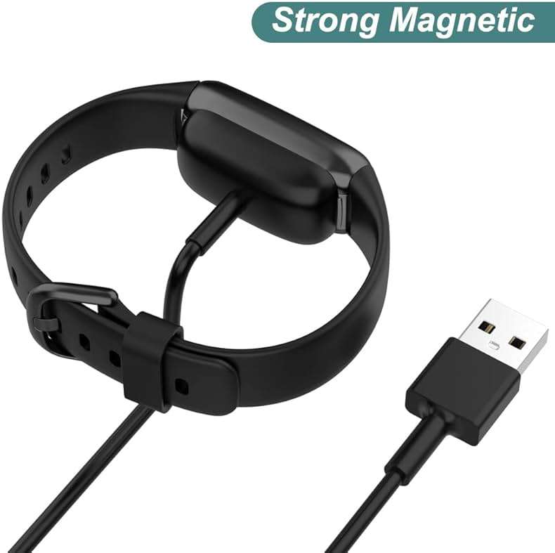 Charger for Fitbit Charge 5 / Charge 6 / Luxe, Replacement Charging Cable Cord Accessories for Fitbit Bands (2-Pack, 3.3ft/1m) - Image 4