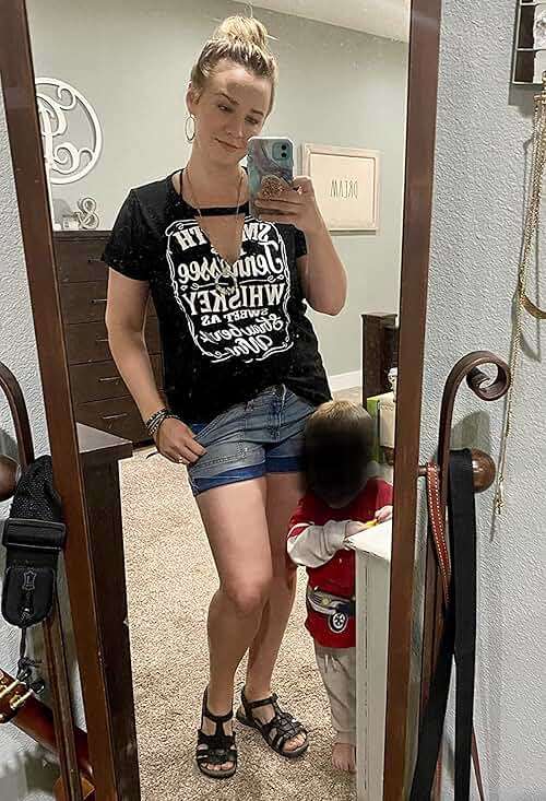 Graphic Tees for Women Western Outfits Cowgirl Shirts Rodeo Country Outfit Nashville Outfit Vitnage Tee Tops - Image 4