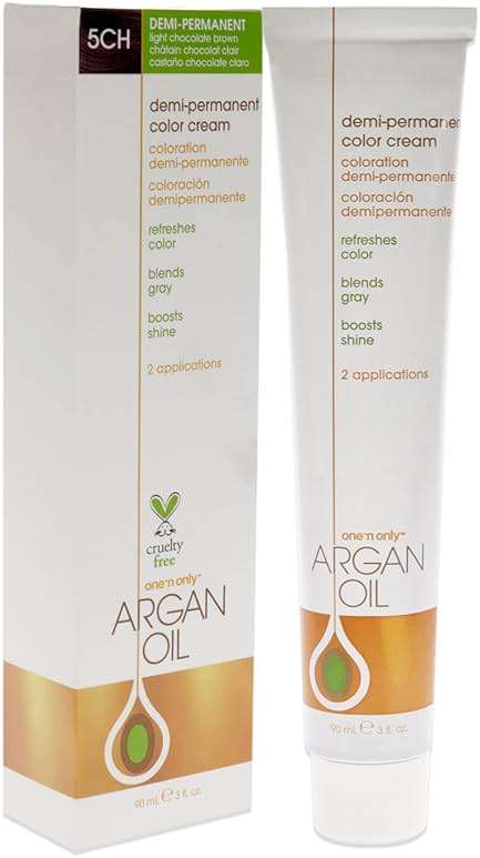 One n Only Argan Oil Permanent Color Cream - 5NN Rich Natural Light Brown Hair Color Unisex 3 oz - Image 3