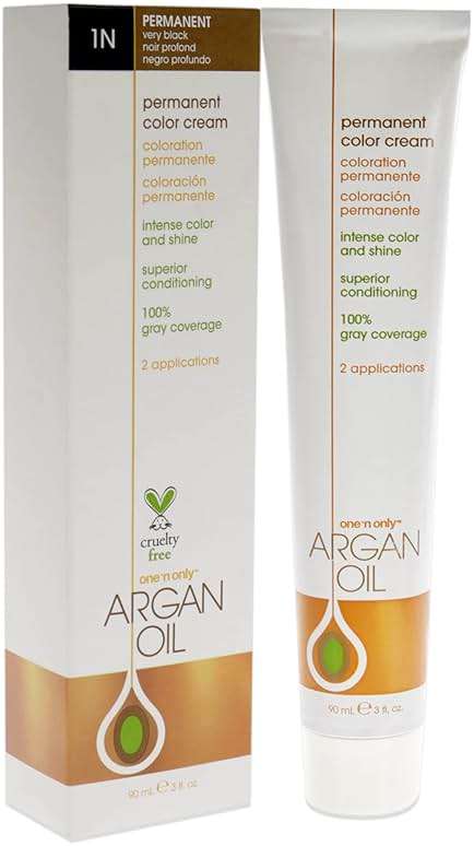 One N' Only Permanent Hair Color - Permanent Hair Dye Made with Argan Oil - Delivers Rich, Accurate Tones with Gray Coverage - Improves Moisture & Elasticity - 1N Very Black (3 oz) - Image 3