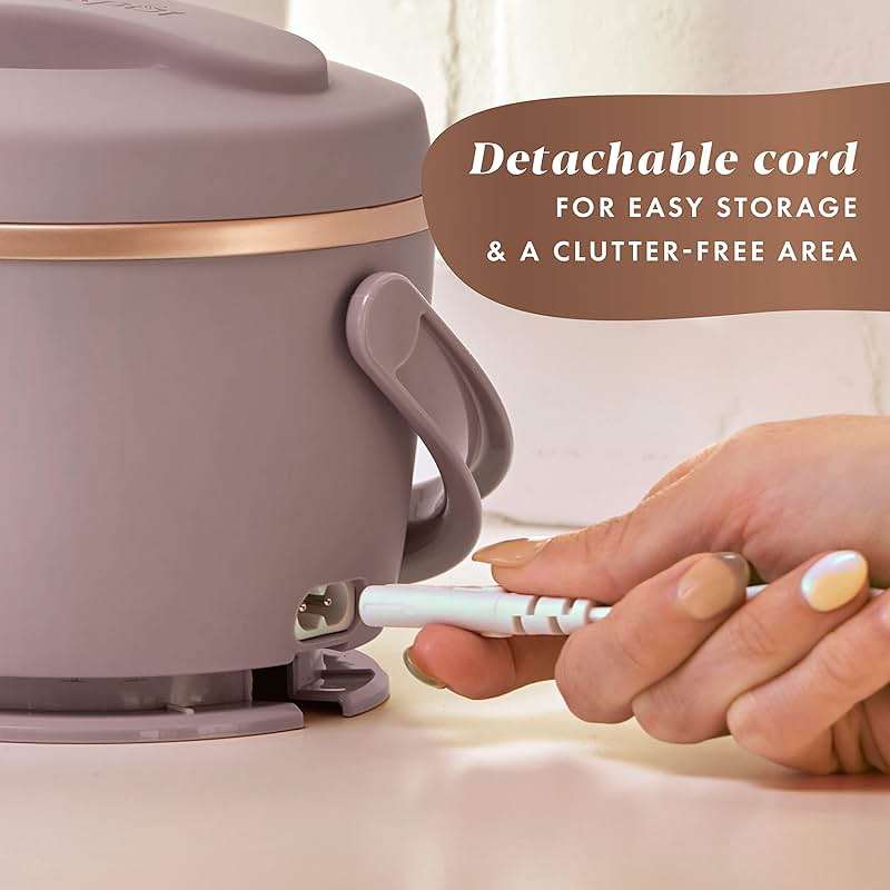 Crock-Pot 20oz Portable Electric Food Warmer, Personal Lunch Box Keeps Food Spill-Free & Warm, Ideal for Travel, Work, School, Car, On-the-Go, Dishwasher-Safe, Giftable, Blush Pink - Image 3