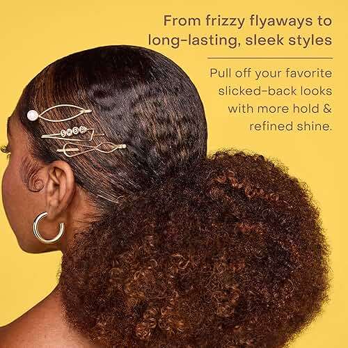 SheaMoisture Strong Hold Styling Gel+Flaxseed Jamaican Black Castor Oil Gives Controlled Style,AllDay Hold,Infused With Castor Seed Oil,SheaButter & Indulgent Scent ParabenFree AntiFrizz Hair Gel 15oz | Jamaican - Image 4
