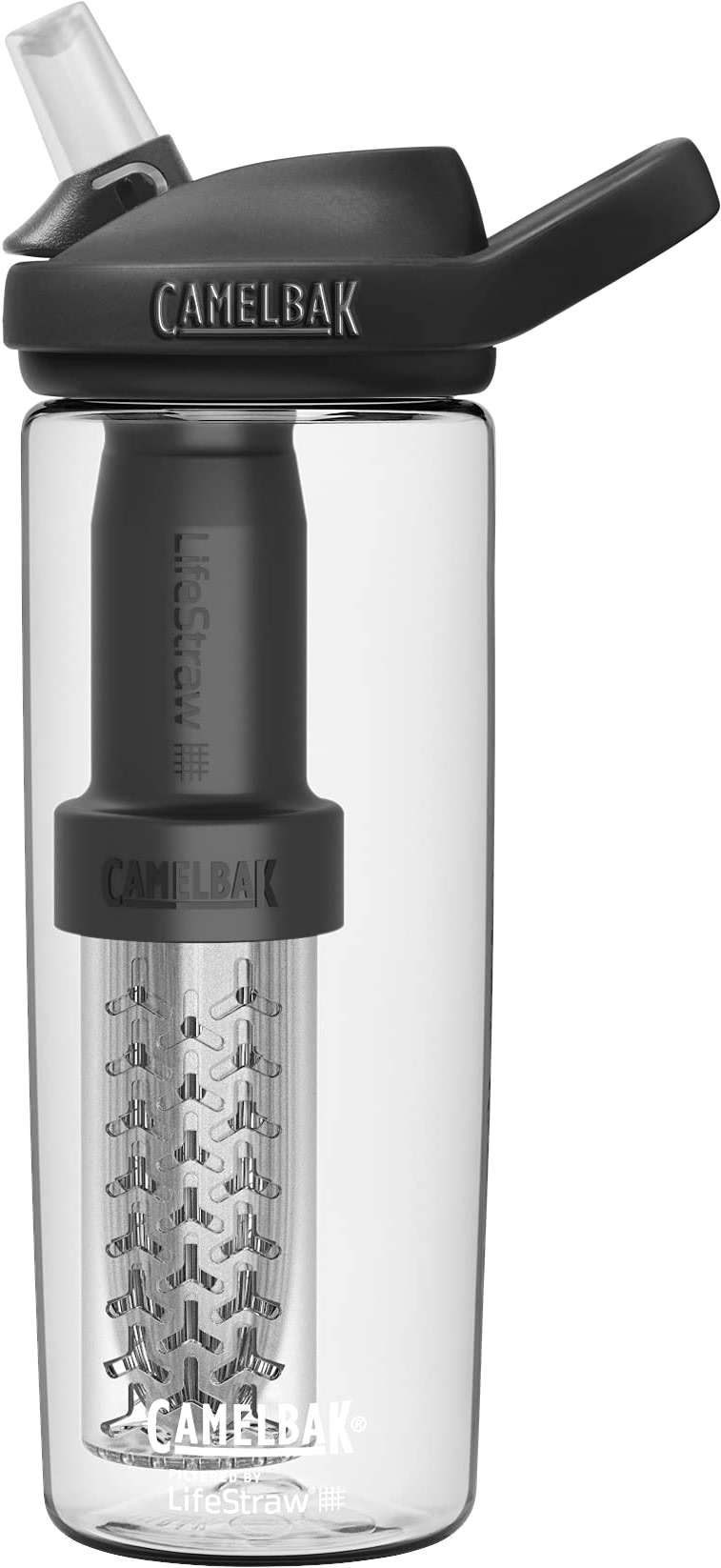 CamelBak Eddy+ Filtered by LifeStraw Integrated Two Stage Filter Straw Water Bottle with Tritan Renew - Image 1