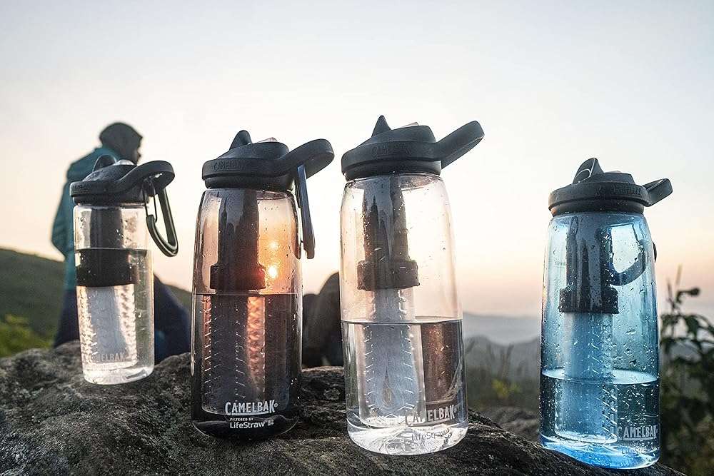 CamelBak Eddy+ Filtered by LifeStraw Integrated Two Stage Filter Straw Water Bottle with Tritan Renew - Image 6
