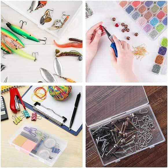 Mr. Pen- Bead Storage Containers, 28 Grids, 2 Pack, Clear White, 160pcs Label Stickers, Transparent, Small Bead Organizer Box, Diamond Art, Diamond Painting Organizer - Image 7