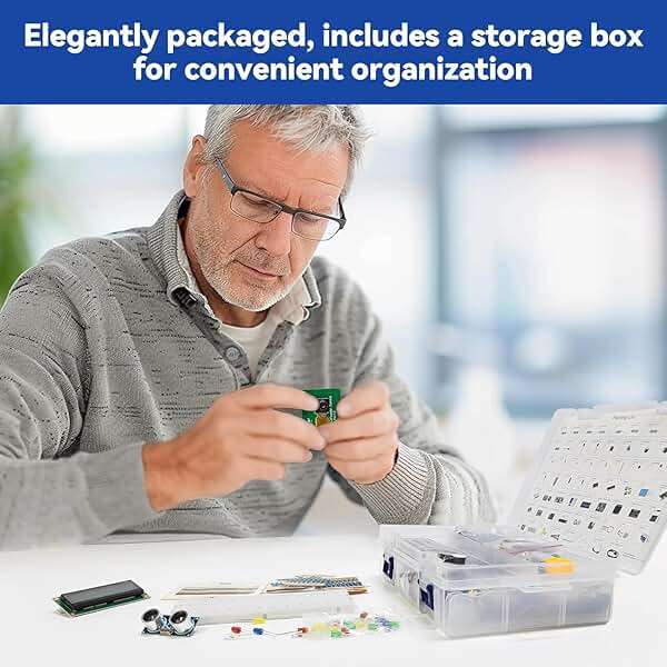 SunFounder Raphael Ultimate Starter Kit for Raspberry Pi 5 4 B 3B B+ 400, Zero 2 W, RoHS Compliant, Python, C Java, Online Tutorials & Video Courses for Beginners (Raspberry PI NOT Included) - Image 7