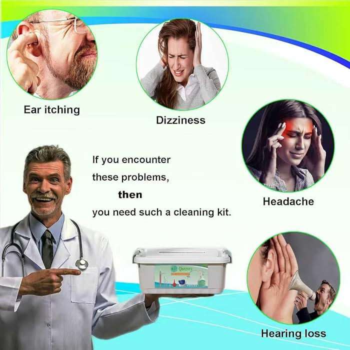 QISXROVY Ear Wax Removal Tool, Ear Cleaning Kit, Safe Ear Irrigation Flushing System for Adults & Kids, Large (50pcs accs), White - Image 2