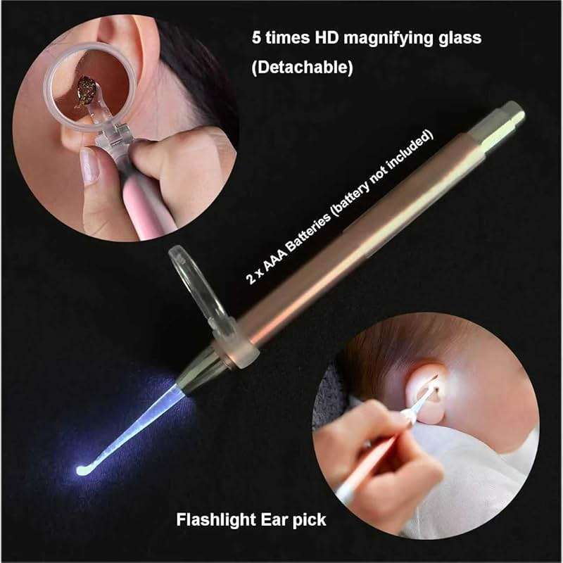 QISXROVY Ear Wax Removal Tool, Ear Cleaning Kit, Safe Ear Irrigation Flushing System for Adults & Kids, Large (50pcs accs), White - Image 5