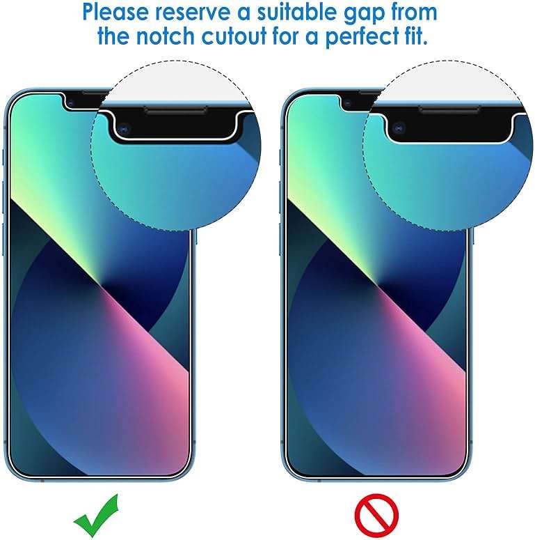 JETech Screen Protector Compatible with iPhone 13 Pro Max 6.7-Inch, Tempered Glass Film, 3-Pack - Image 2
