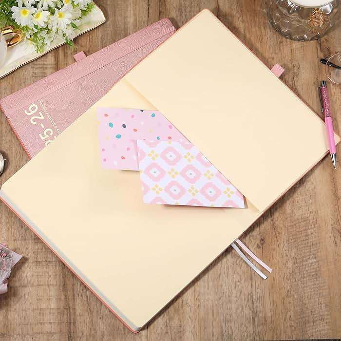Planner 2026-2027 - JUL 2026 - JUN 2027, Planner 8.5" x 11", 2026-2027 planner Weekly and Monthly, Academic Calendar, Leather Cover planners with Thick Paper, Back Pocket with Notes Pages - Rose Gold - Image 9