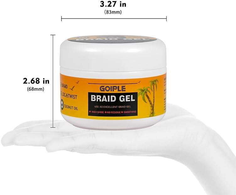 8.8OZ Strong Hold Braiding Gel for Twists, Locs, Cornrows - Tames Frizz, High Shine, No Flake, Easy Edge Control - Image 8