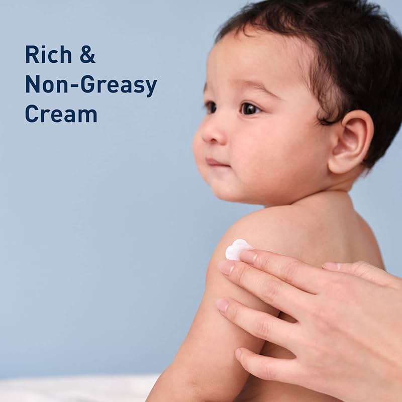 CeraVe Baby Cream, Gentle Moisturizing Cream with Ceramides, Fragrance, Paraben, Dye & Phthalates Free, Rich & Non-Greasy Feel, Gentle Baby Skin Care, 8 Ounce - Image 2