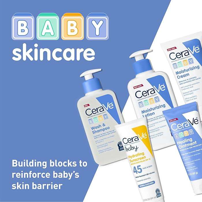 CeraVe Baby Cream, Gentle Moisturizing Cream with Ceramides, Fragrance, Paraben, Dye & Phthalates Free, Rich & Non-Greasy Feel, Gentle Baby Skin Care, 8 Ounce - Image 6