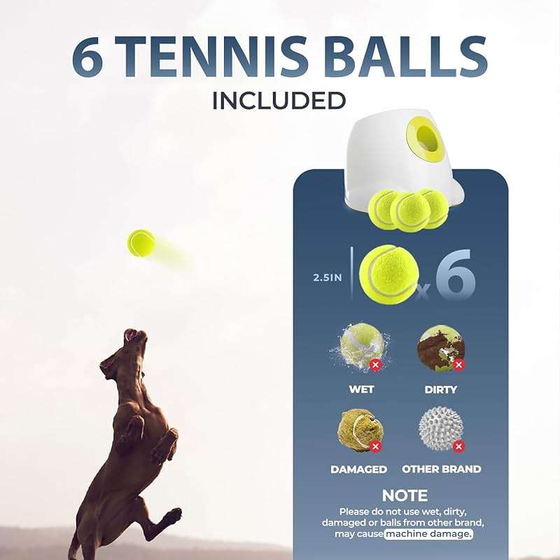 ALL FOR PAWS Automatic Dog Ball Launcher for Medium to Large Dogs, Interactive Tennis Ball Thrower, Rechargeable Dog Toy Mental Stimulation Training Game for Energetic Dogs - Image 6