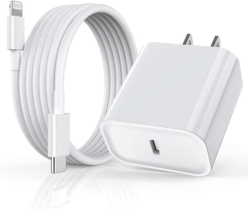 iPhone Fast Charger,10FT Extra Long Fast Charging USB C to Lightning Cable Cord with USB C iPhone Charger Block 20W PD Travel Plug for iPhone 14/Pro/Pro Max/Plus/13/12/11/Mini/Pro/XS/XR/SE 2022/8/iPad - Image 1