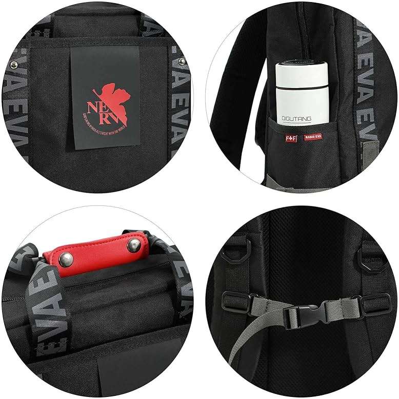 FIREFIRST X Neon Genesis Evangelion Anime Backpack,15.6 Inch Laptop Bag for Travel/Office- Anime Merch for Birthday Gifts - Image 10