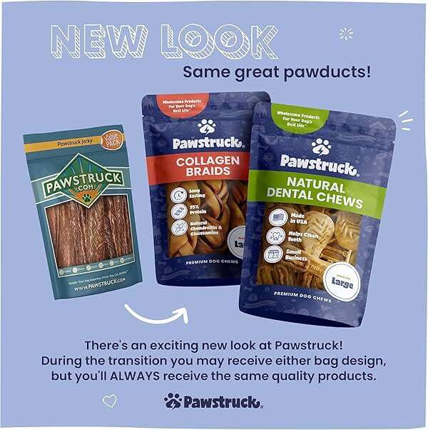 Pawstruck Natural Large 12" Beef Collagen Sticks for Dogs – Long-Lasting Rawhide Alternative, High Protein Treats with Chondroitin & Glucosamine – 5 Pack - Image 3
