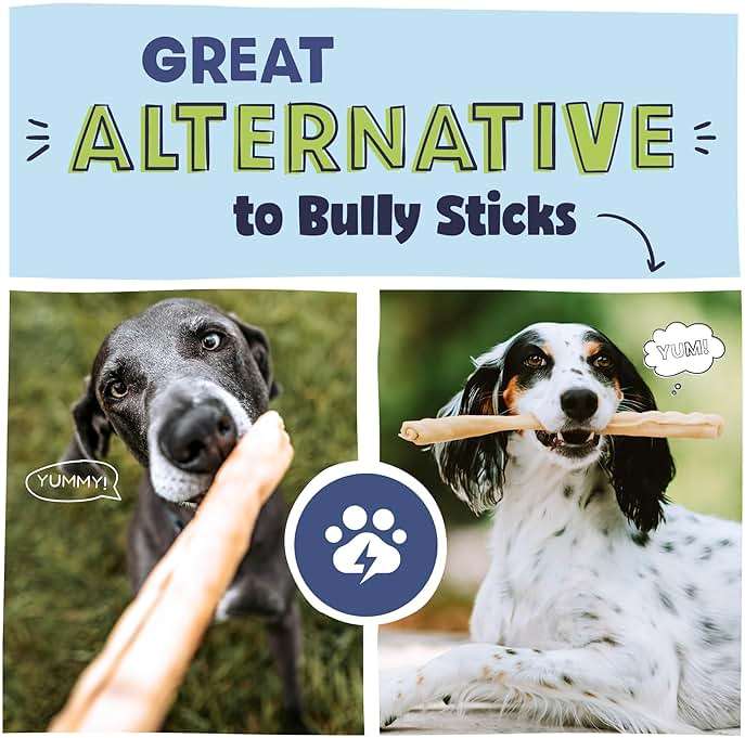 Pawstruck Natural Large 12" Beef Collagen Sticks for Dogs – Long-Lasting Rawhide Alternative, High Protein Treats with Chondroitin & Glucosamine – 5 Pack - Image 5