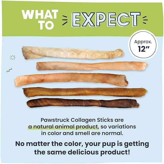 Pawstruck Natural Large 12" Beef Collagen Sticks for Dogs – Long-Lasting Rawhide Alternative, High Protein Treats with Chondroitin & Glucosamine – 5 Pack - Image 7