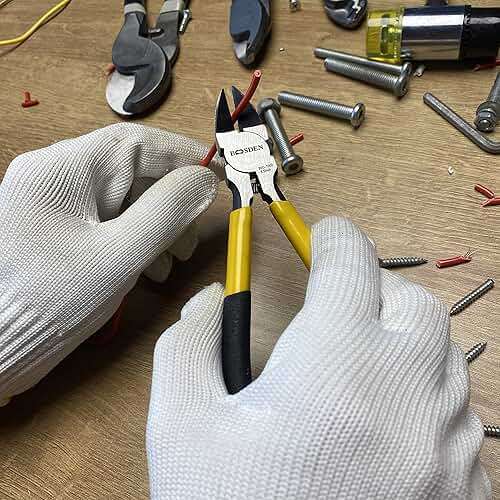 Wire Cutters 5 Pack, 6 inch Flush Cutters, BOOSDEN Spring Loaded Cutting Pliers,Precision Side Cutters,Sharp Diagonal Cutters,Small Wire Snips for Crafting - Image 2