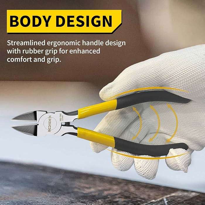 Wire Cutters 5 Pack, 6 inch Flush Cutters, BOOSDEN Spring Loaded Cutting Pliers,Precision Side Cutters,Sharp Diagonal Cutters,Small Wire Snips for Crafting - Image 6