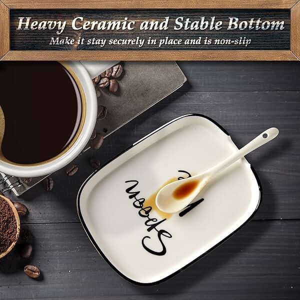 Ceramic Spoon Rest for Stove Top, Large Spoon Holder for Kitchen Counter, White Coffee Spoon Rest, Heat-Resistant Cooking Utensil Rest, Modern Farmhouse Kitchen Décor - Image 6