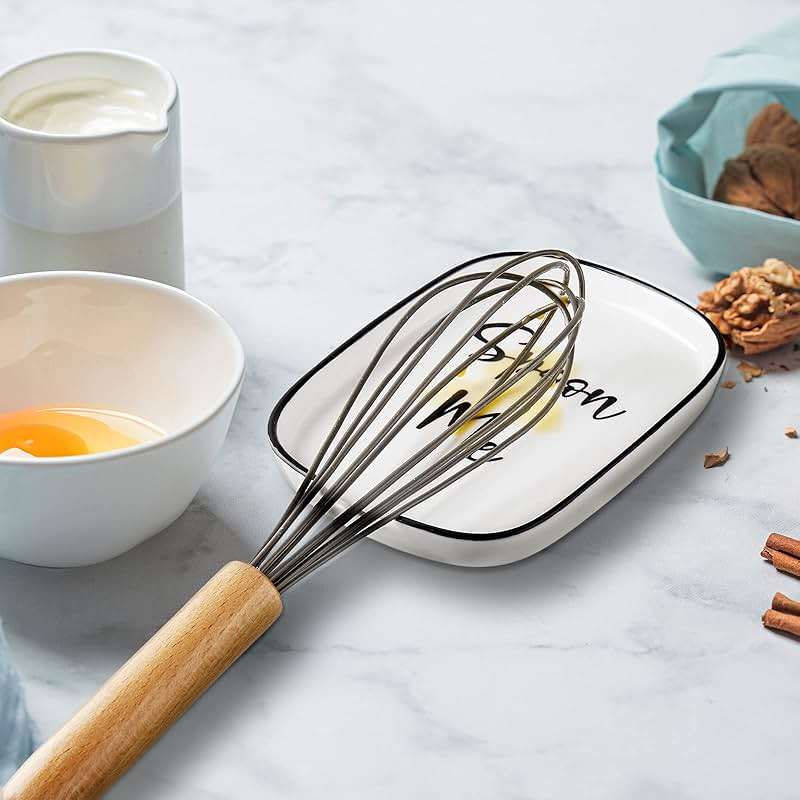 Ceramic Spoon Rest for Stove Top, Large Spoon Holder for Kitchen Counter, White Coffee Spoon Rest, Heat-Resistant Cooking Utensil Rest, Modern Farmhouse Kitchen Décor - Image 7