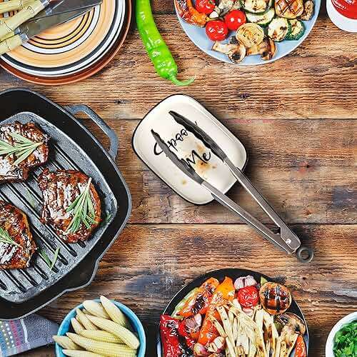 Ceramic Spoon Rest for Stove Top, Large Spoon Holder for Kitchen Counter, White Coffee Spoon Rest, Heat-Resistant Cooking Utensil Rest, Modern Farmhouse Kitchen Décor - Image 8