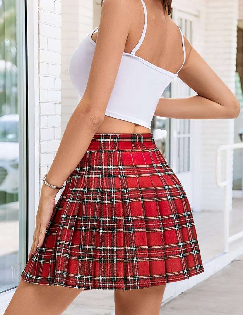 FindDress Pleated Skirts for Women High Waist Mini Tennis Skater Skirt Casual Basic Skirts Cheerleader - Image 3
