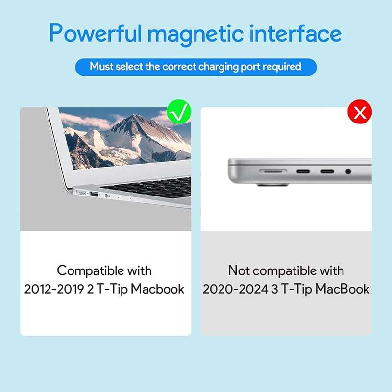 NSPENCM 85W Mac Book Pro Charger, Replacement AC 85w 2T-Tip Connector Power Adapter,Laptop Charger Compatible with MacBook pro & Mac Book Pro 13 inch-15 inch Retina After Mid 2012 - Image 4