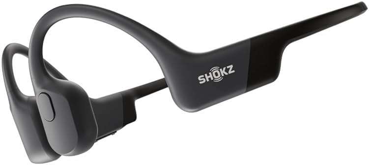 SHOKZ OpenRun Bone Conduction Open-Ear Bluetooth Sport Headphones, Running Workout，Sweat Headband, IP67 Sweat Resistant, 8H Playtime, Mic, Black - Image 1