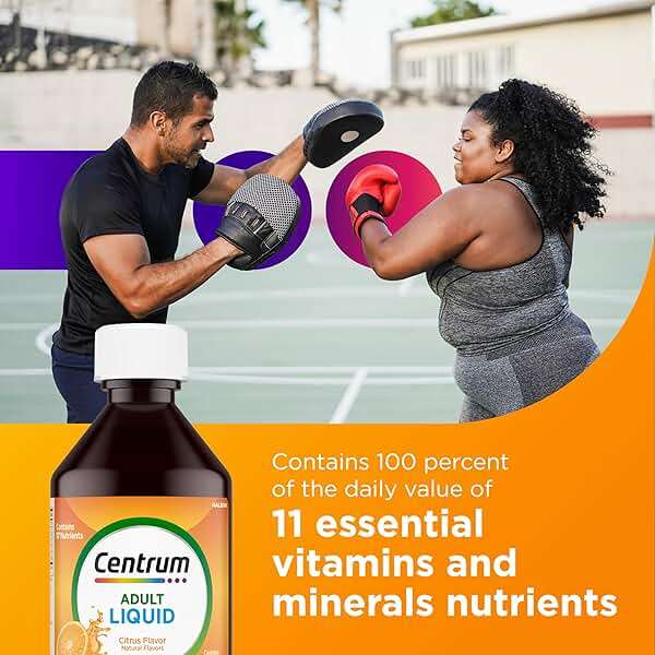 Centrum Liquid Multivitamin for Adults, Multivitamin/Multimineral Supplement with B Vitamins and Antioxidants, Citrus Flavor - 8 Fl Oz - Image 6