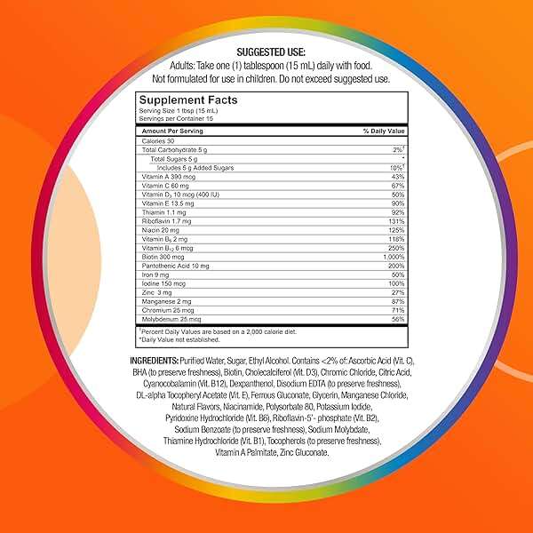 Centrum Liquid Multivitamin for Adults, Multivitamin/Multimineral Supplement with B Vitamins and Antioxidants, Citrus Flavor - 8 Fl Oz - Image 8
