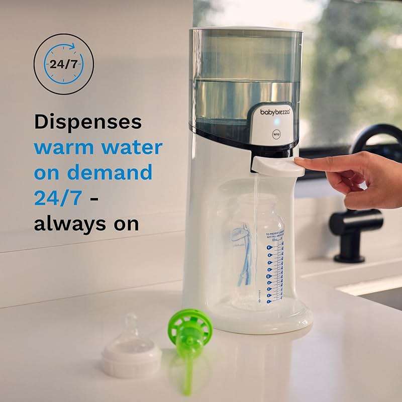 Baby Brezza Instant Baby Bottle Maker with 3 Temperature Settings for Formula Warming, 50oz Tank Capacity, 24/7 Warm Water Dispenser, Electric Kettle Alternative - Image 3