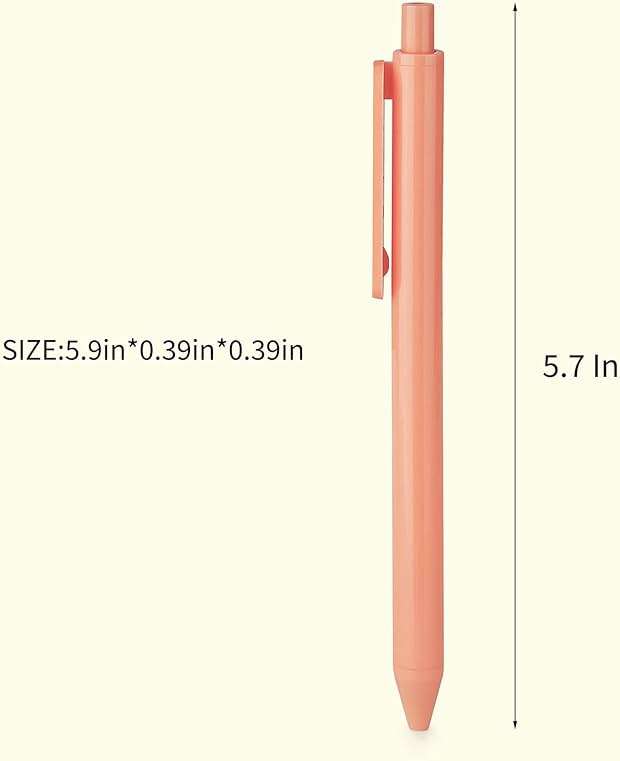 WY WENYUAN 12-Pcs Ballpoint Pens, Comfortable Writing, Pastel Retractable Pretty Journaling, Black Ink Medium Point 1.0 mm Gift, Cute Office Supplies for Women - Image 3