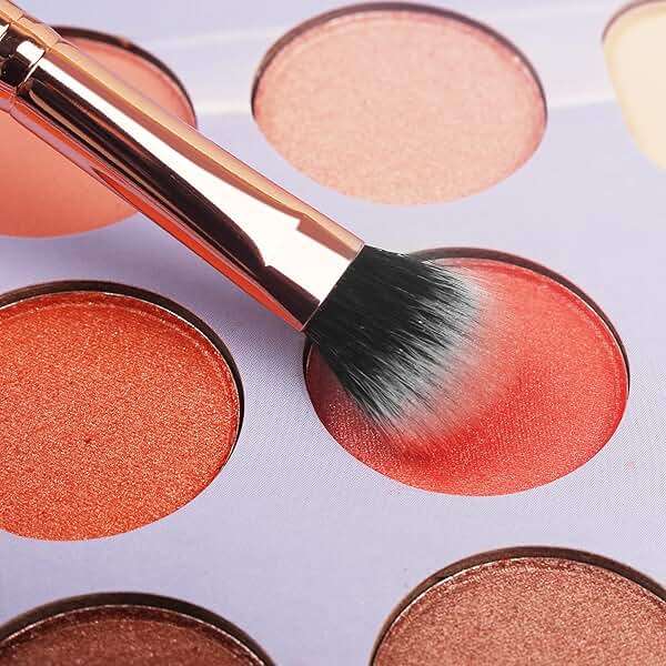 Real Perfection Makeup Brush Set 16 Pcs with 1 Eyebrow Razor Premium Synthetic Foundation Powder Concealers Eyeshadow Blush Makeup Brushes Make up Brushes Kit (Pink) - Image 3