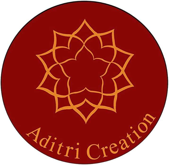 Aditri Creation Ganesha Wall Hanging Metal Ganesh Statue Round Sculpture Idol Indian Traditional wall Hanging Décor Antique Ganpati Statue for Entrance Temple décor Puja Home Decorations (8") - Image 3