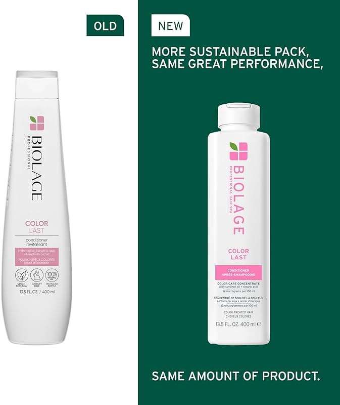Biolage Color Last Shampoo & Conditioner Set - Helps Protect and Maintain Color-Treated Hair, Hydrates and Adds Shine, Paraben & Silicone-Free, Vegan - Image 3