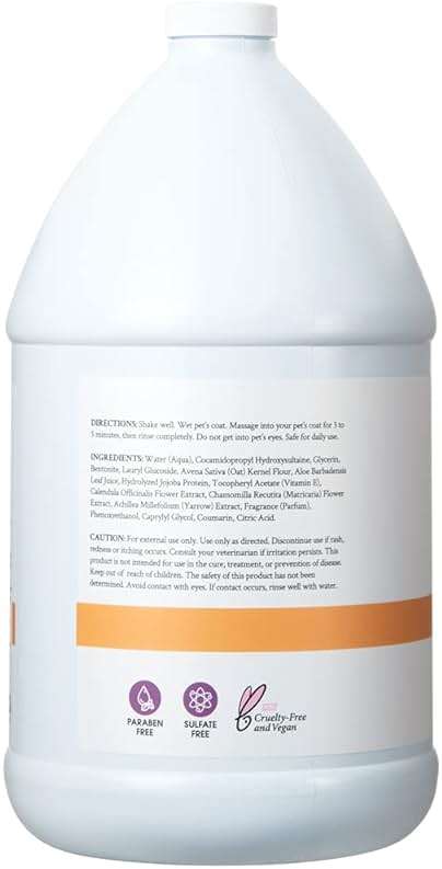 Ginger Lily Farms Dog & Pet Formula 2-in-1 Shampoo & Conditioner, 100% Vegan & Cruelty-Free, Coco Mango, 1 Gallon Refill (128 fl oz) - Image 3