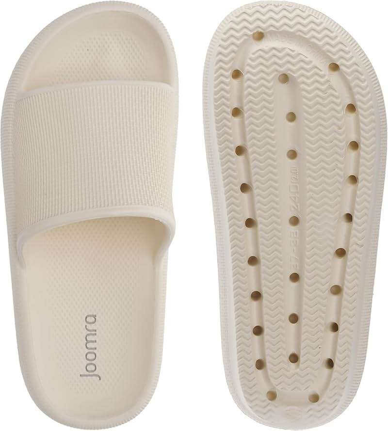 Joomra Pillow Slippers for Women and Men Non Slip Quick Drying Shower Slides Bathroom Sandals | Ultra Cushion | Thick Sole - Image 6