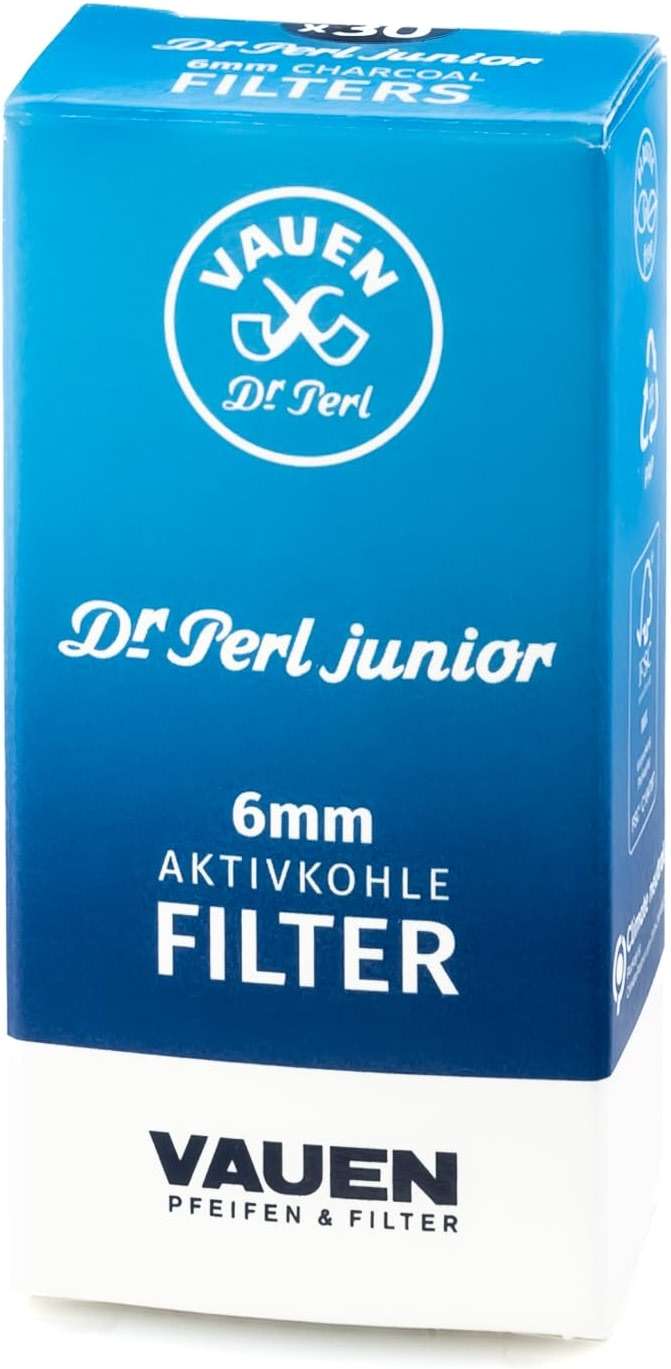 Vauen Dr. Perl Junior 6mm Activated Charcoal Filters - 6 Packs x 30 Filters - Image 4