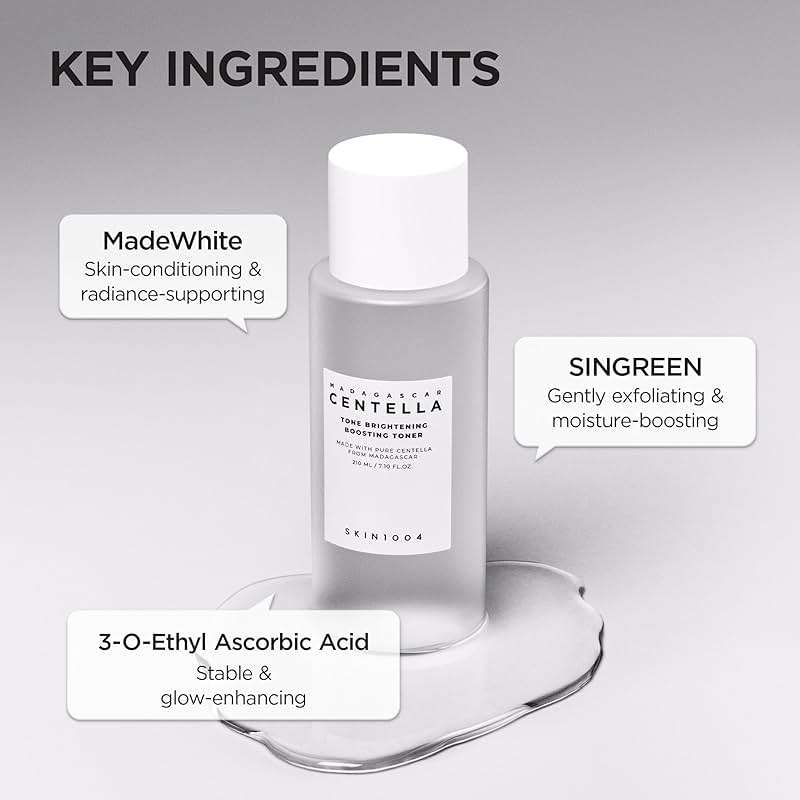 SKIN1004 Tone Balancing Boosting Toner, Korean Face Toner for Uneven Skin Tone, Centella Toner with Niacinamide & MadeWhite, Gentle Exfoliating, Radiant Skin, Korean Skin Care, 7.10 fl.oz / 210ml - Image 5