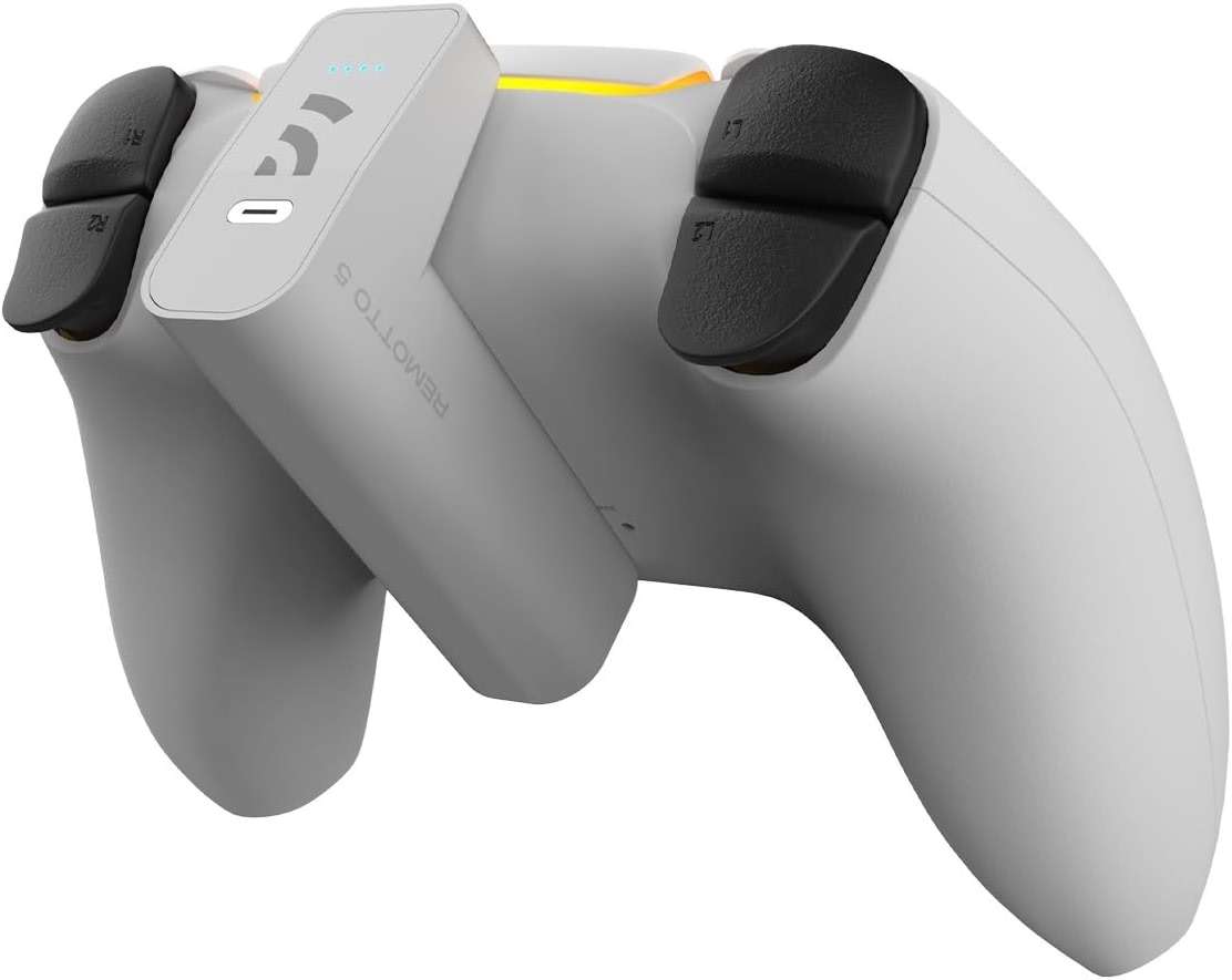 Remotto5 - Wireless Charger for PS5 Controller, Portable Battery for DualSense, Play While Charging, +12 Hours of Battery Life, PS5 Accessory - Image 1