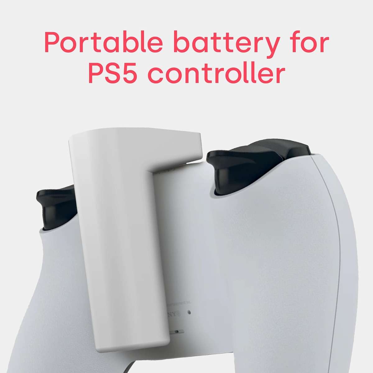 Remotto5 - Wireless Charger for PS5 Controller, Portable Battery for DualSense, Play While Charging, +12 Hours of Battery Life, PS5 Accessory - Image 2