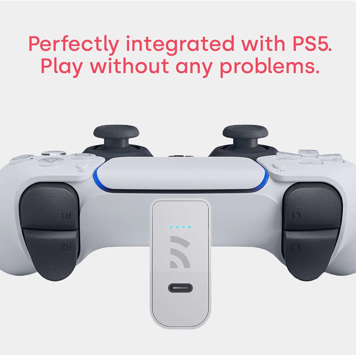Remotto5 - Wireless Charger for PS5 Controller, Portable Battery for DualSense, Play While Charging, +12 Hours of Battery Life, PS5 Accessory - Image 5