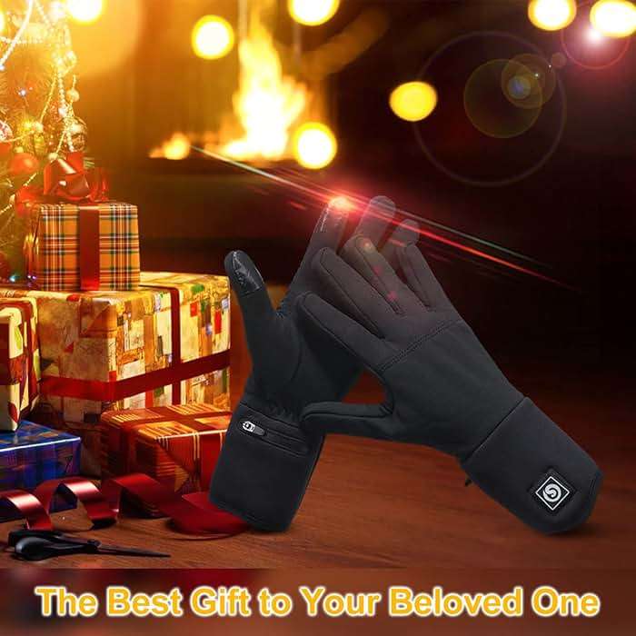 SAVIOR HEAT Heated Gloves, Battery Electric Heated Glove Liners for Men Women Ultra-Thin Hand Warmers Rechargeable Touchscreen Winter Gloves for Outdoor Sports, Black - Image 8