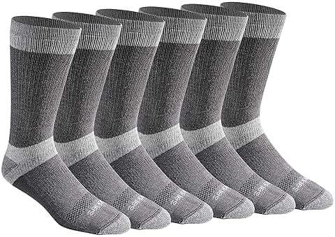 Dickies Men's Dri-tech Moisture Control Max Full Cushion Crew Socks, Available in M-xl (6, 12 Pairs) - Image 1