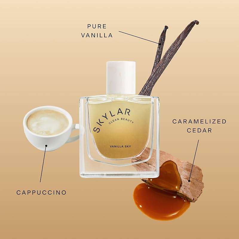 Skylar Vanilla Sky Eau de Parfum for Women - Warm Vanilla Perfume, Cappuccino, Cinnamon & Cedar Notes - Hypoallergenic, Vegan, Clean Fragrance for Sensitive Skin - 50mL / 1.7 Fl oz - Image 3