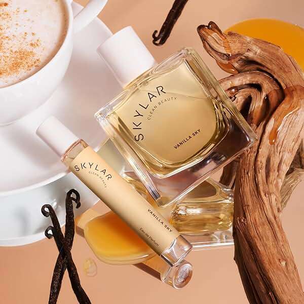 Skylar Vanilla Sky Eau de Parfum for Women - Warm Vanilla Perfume, Cappuccino, Cinnamon & Cedar Notes - Hypoallergenic, Vegan, Clean Fragrance for Sensitive Skin - 50mL / 1.7 Fl oz - Image 4