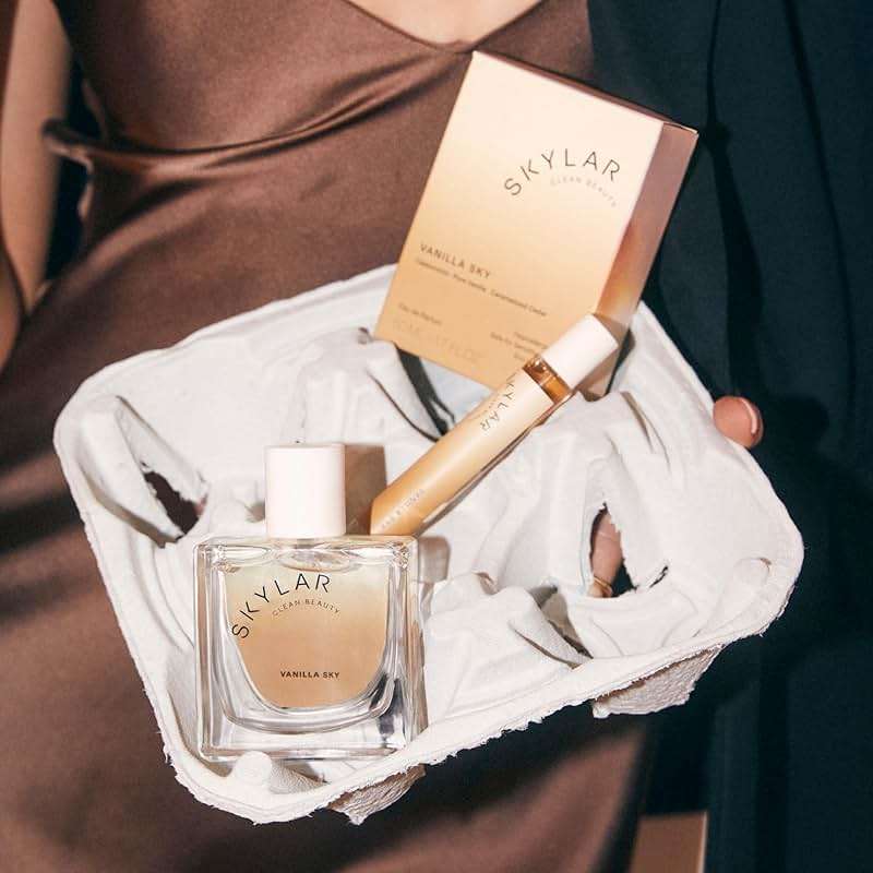 Skylar Vanilla Sky Eau de Parfum for Women - Warm Vanilla Perfume, Cappuccino, Cinnamon & Cedar Notes - Hypoallergenic, Vegan, Clean Fragrance for Sensitive Skin - 50mL / 1.7 Fl oz - Image 5